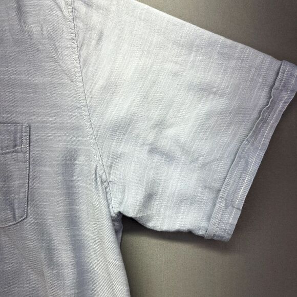 Weatherproof Button Up Shirt Men's XXL Blue White Color Blend 100% Cotton - Picture 3 of 15